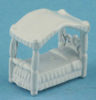 Dollhouse Miniature Canopy Bed